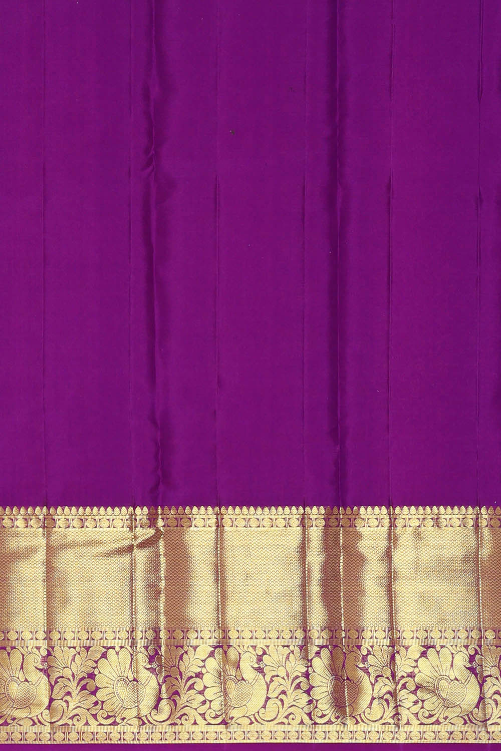Image of Kanchipattu Purple Brocade Saree